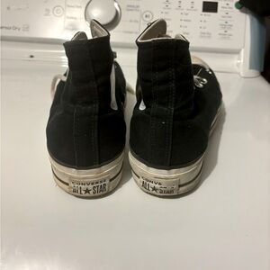 Black high top converse